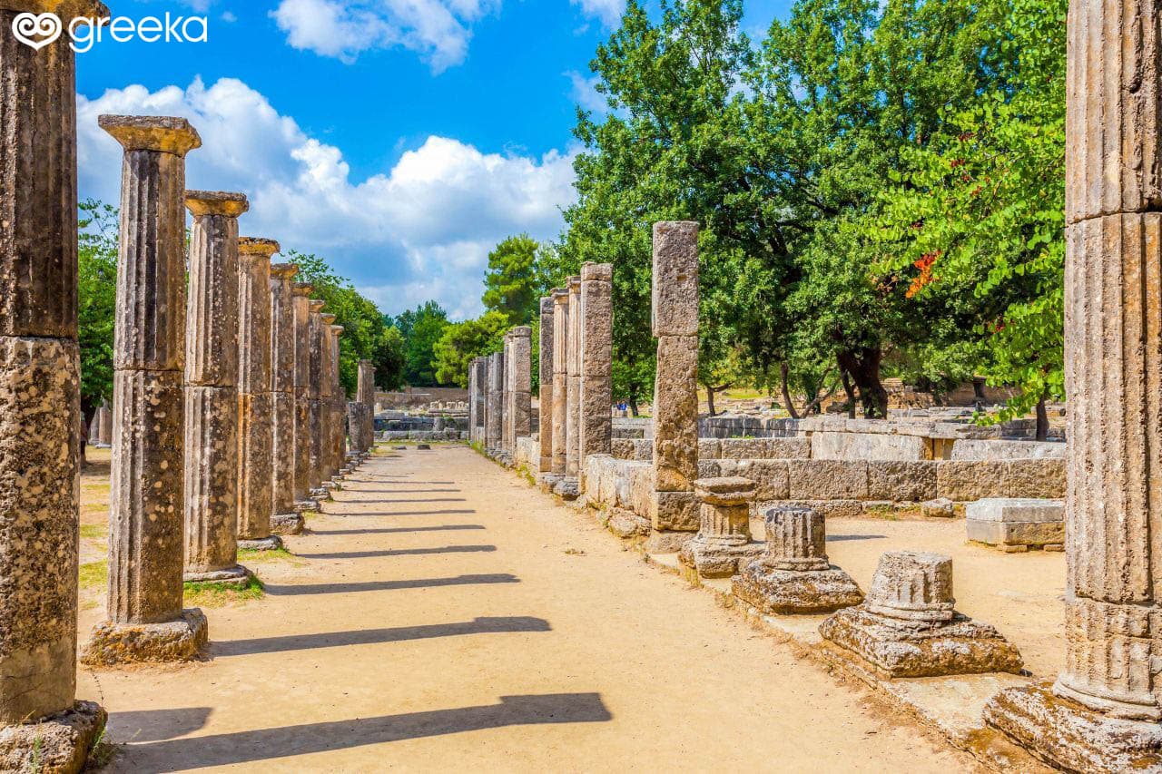 Picture of ancient Olympia